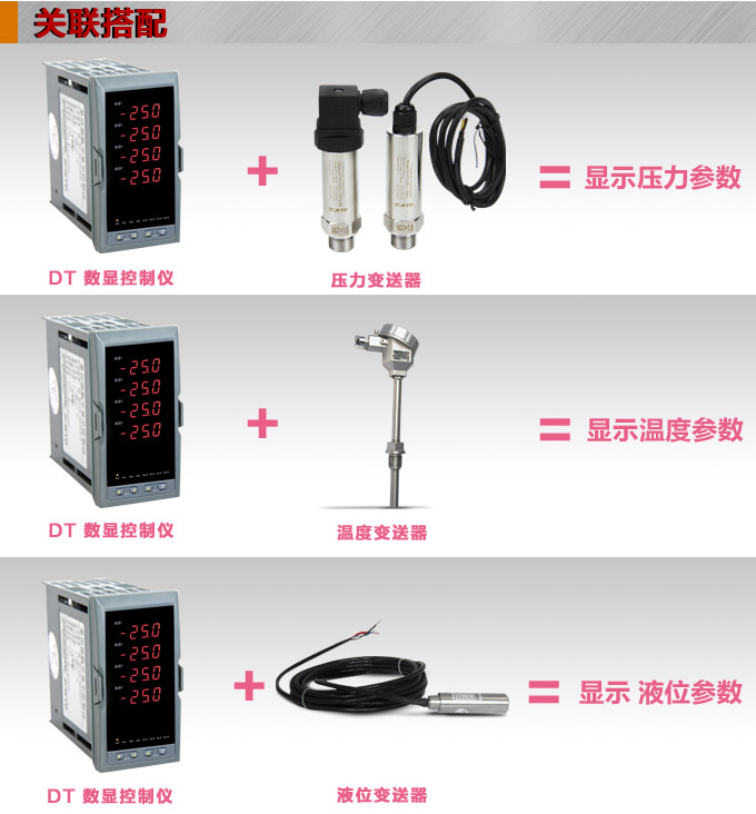 數(shù)顯控制儀，DT520智能四回路數(shù)顯表，多回路巡檢控制儀關(guān)聯(lián)搭配